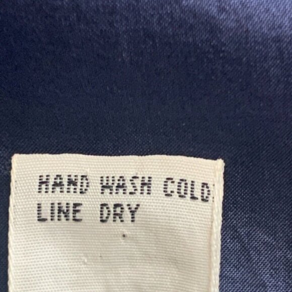 Jonathan Martin Silk Short Sleeve Crew Neck Tee Top Blouse Sz S Navy Blue 3A - Picture 7 of 7